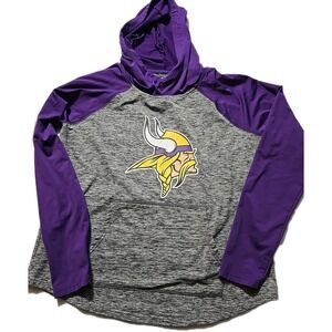 New Minnesota Vikings Long Sleeve Shirt Women's Medium  Purple NFL Pullover